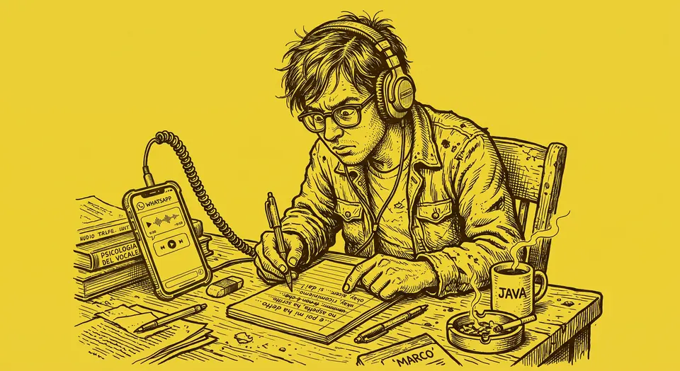 Illustrazione: Vocali WhatsApp